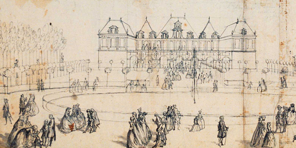 Vue de l’ancien Palais-Royal et du jardin