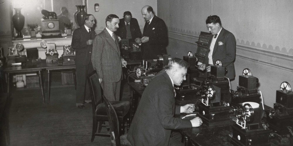 Journalistes couvrant l’élection législative de 1936