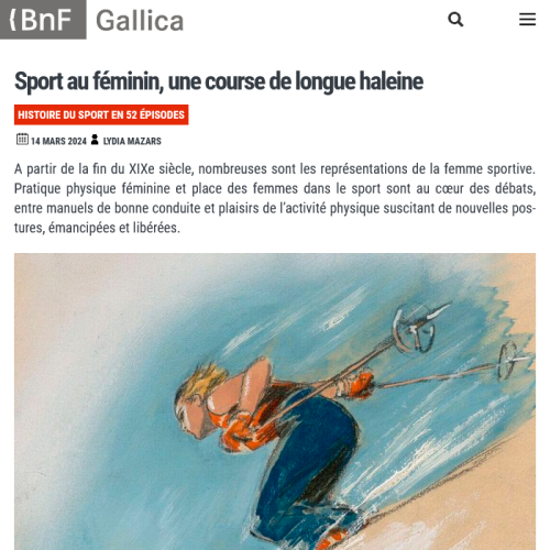 [Vignette] Blog Gallica Sport au féminin, une course de longue haleine
