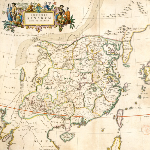 Première carte de l’atlas de Chine