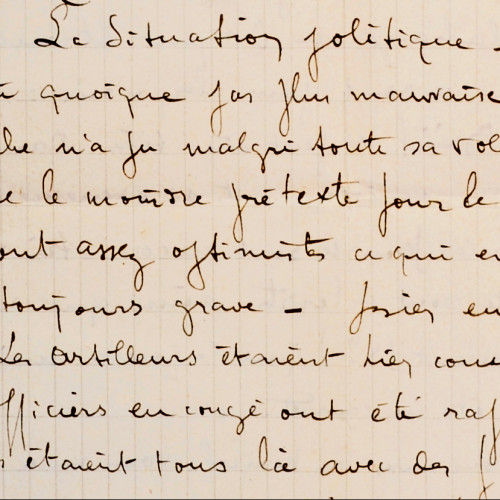 Louis Bailly, lettre à sa mère, Charleville