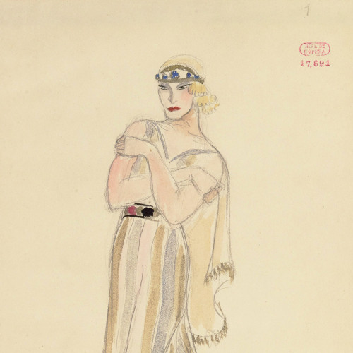 La Flûte enchantée : maquette de costume de Jacques Dresa