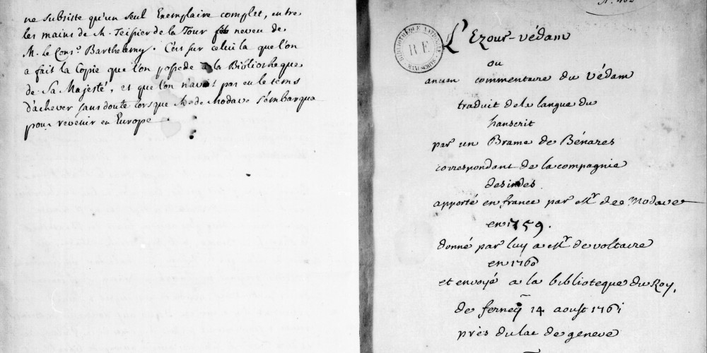 L'Ézour-Védam, ou ancien commentaire du Védam