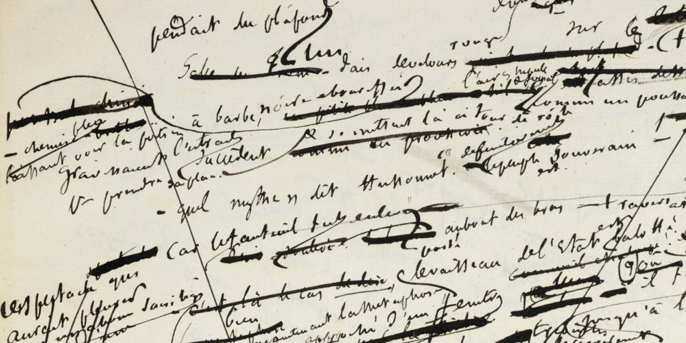 Manuscrit de L’Éducation sentimentale de Flaubert, partie III chapitre I