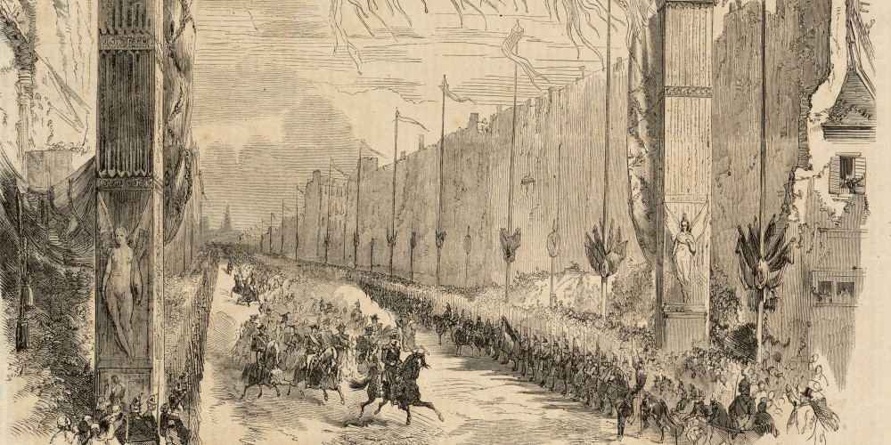 Inauguration du Boulevard Sébastopol le 5 avril 1858