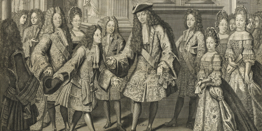 Antoine Trouvain, Accueil du Roi à Monseigneur le duc de Bourgogne au retour de Brisac, 1704