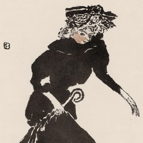 Femme au parapluie