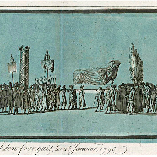 Laurent Guyot (1756-1806) : Translation de Michelle [sic] Le Pelletier au Panthéon français, le 25 janvier 1793 (haut)