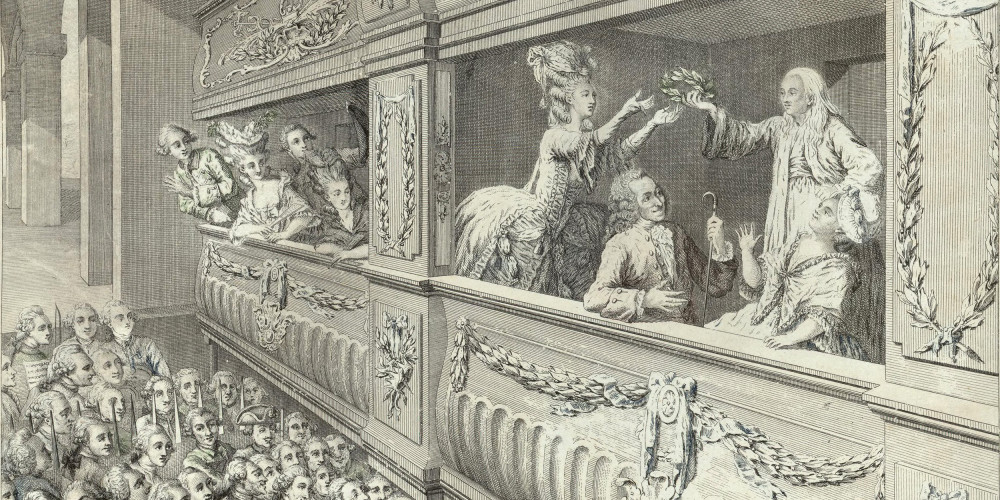 « Couronnement de Voltaire » au théâtre français le 30 mars 1778