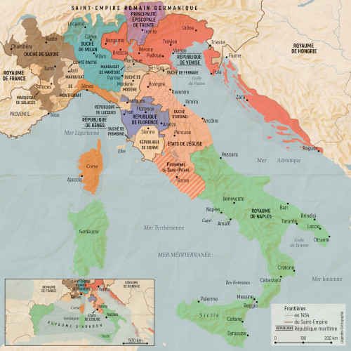 L’Italie lors de la Paix de Lodi (1454)