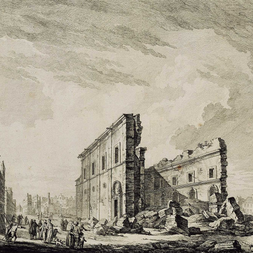 La destruction de Lisbonne : ruines de l’église Saint-Paul