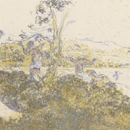 Personnages au bord de la mer