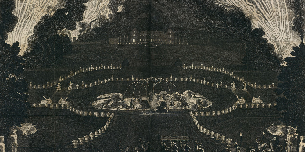 Le feu d’artifice du Grand Divertissement royal de Versailles, 1668