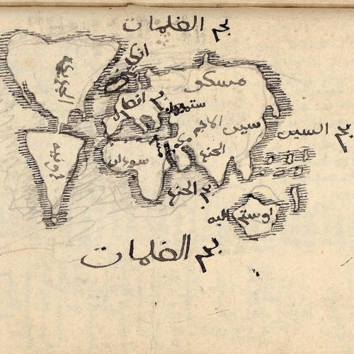 Carte du monde traduite en arabe