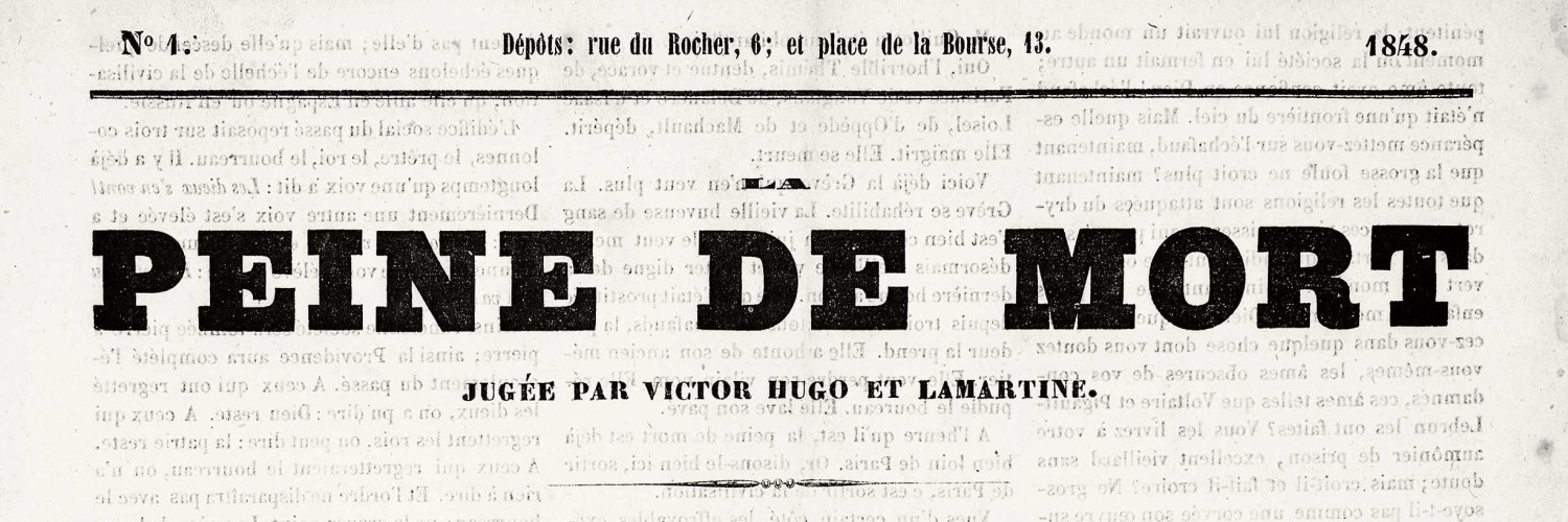 Peine de mort jugée par Victor Hugo et Lamartine