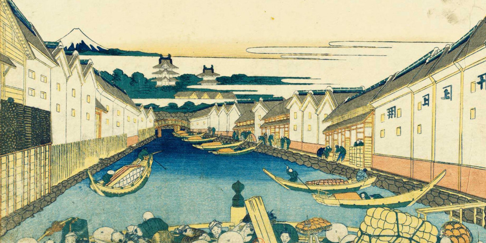 Le pont de Nihon-bashi à Edo (Edo Nihon-bashi)