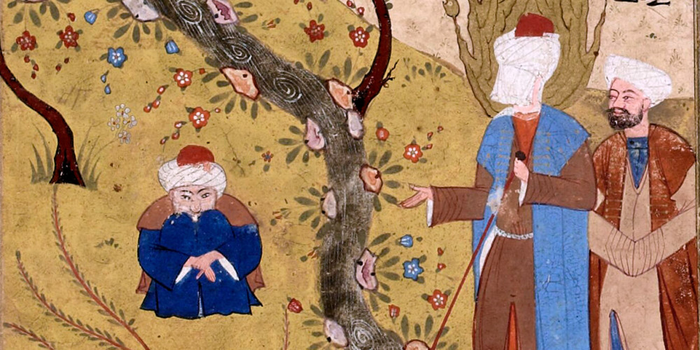 Ja’far al-Sadiq interrogeant un homme