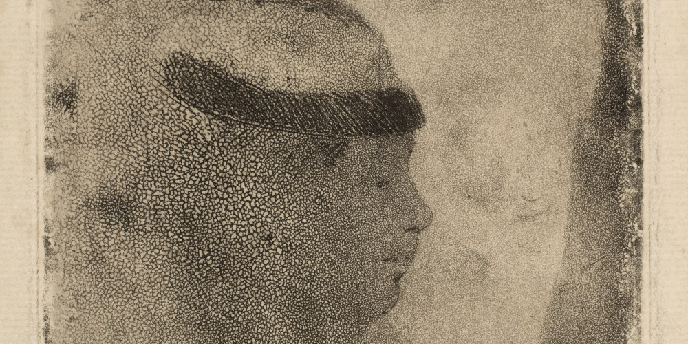 Tête de femme de profil