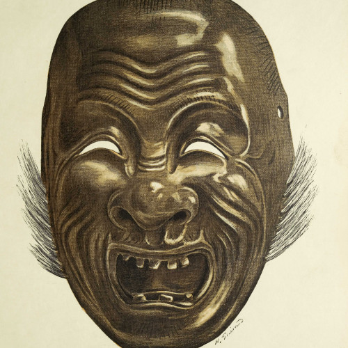 Masque de danseur aux Cérémonies de Nô