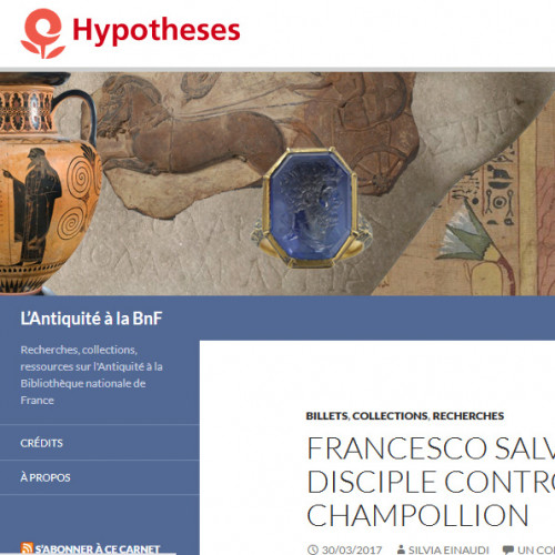 Francesco Salvolini : le disciple controvers&eacute; de Champollion