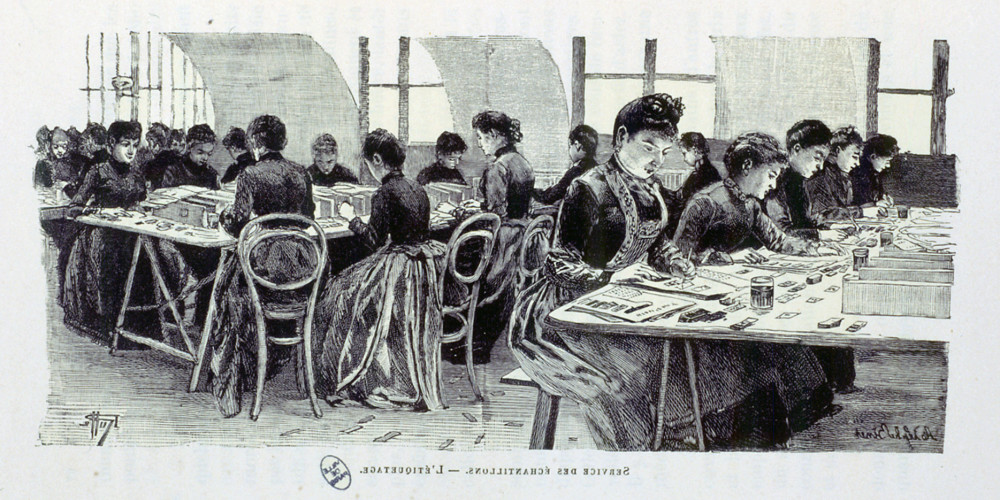 Service des échantillons. L’étiquetage