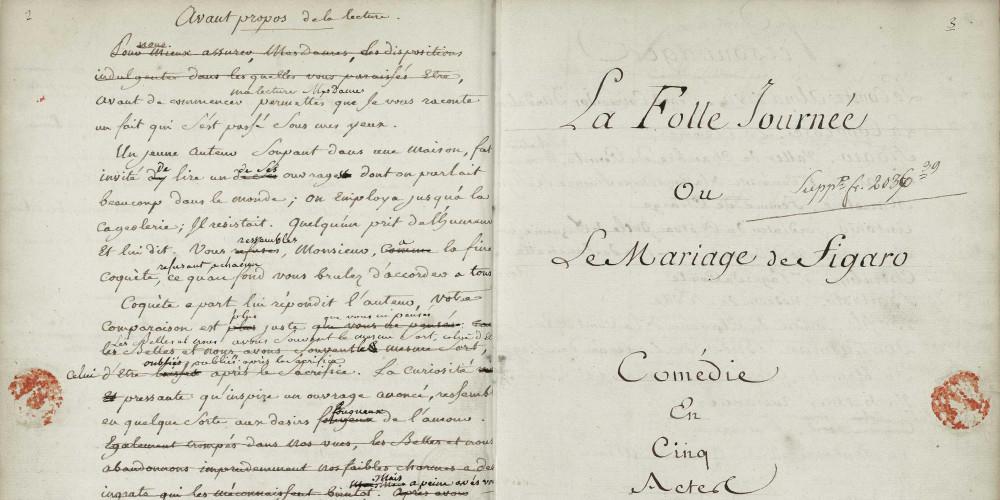 Manuscrit du Mariage de Figaro