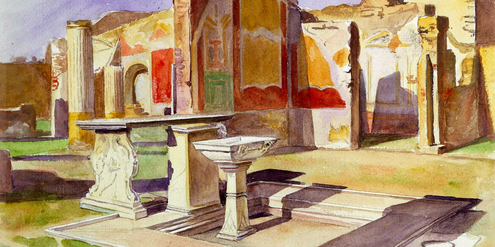 Atrium toscan de la maison de Siricus à Pompéi