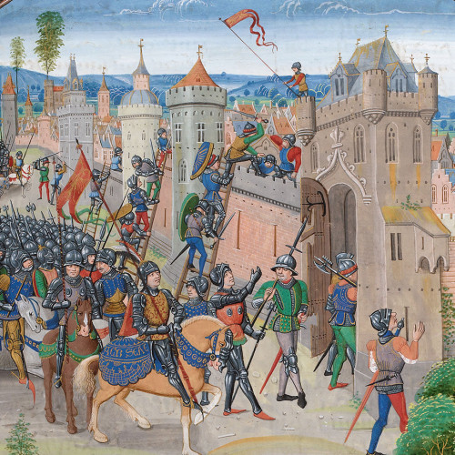 Louis de Male, comte de Flandre, assiégeant Gand (1381)