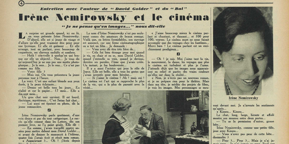 Irène Némirowsky et le cinéma, les débuts de Chaplin
