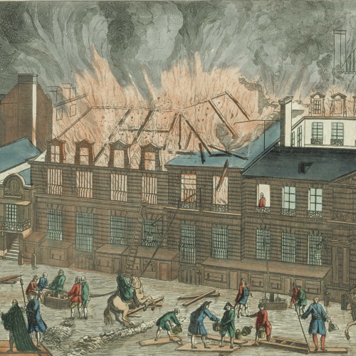 Incendie de la salle de l’Opéra du Palais-Royal à Paris, le 6 avril 1763