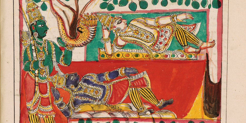 La mort de Krishna et Balarama