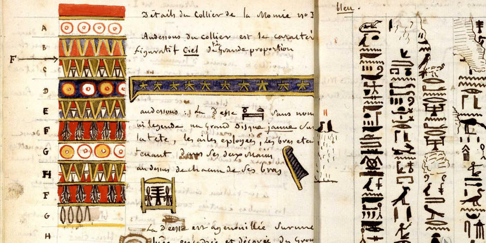 Manuscrit de la Grammaire égyptienne