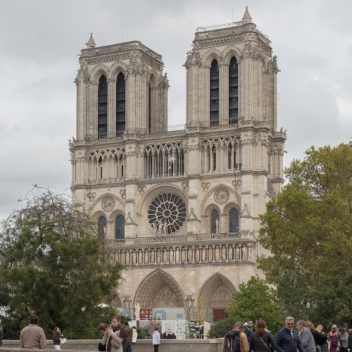 La façade ouest de Notre-Dame