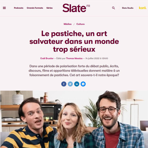 Vignette Slate.fr Pastiches