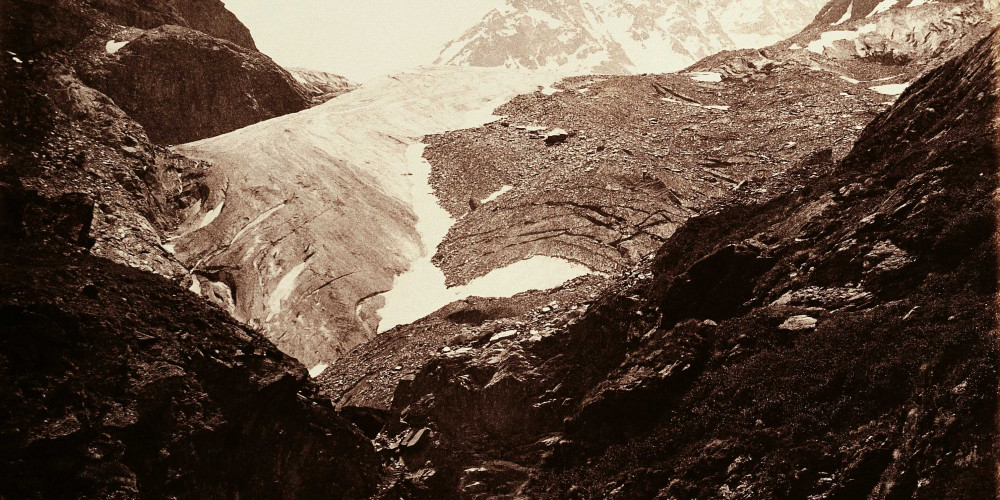 La source de la Dranse au glacier de Durand