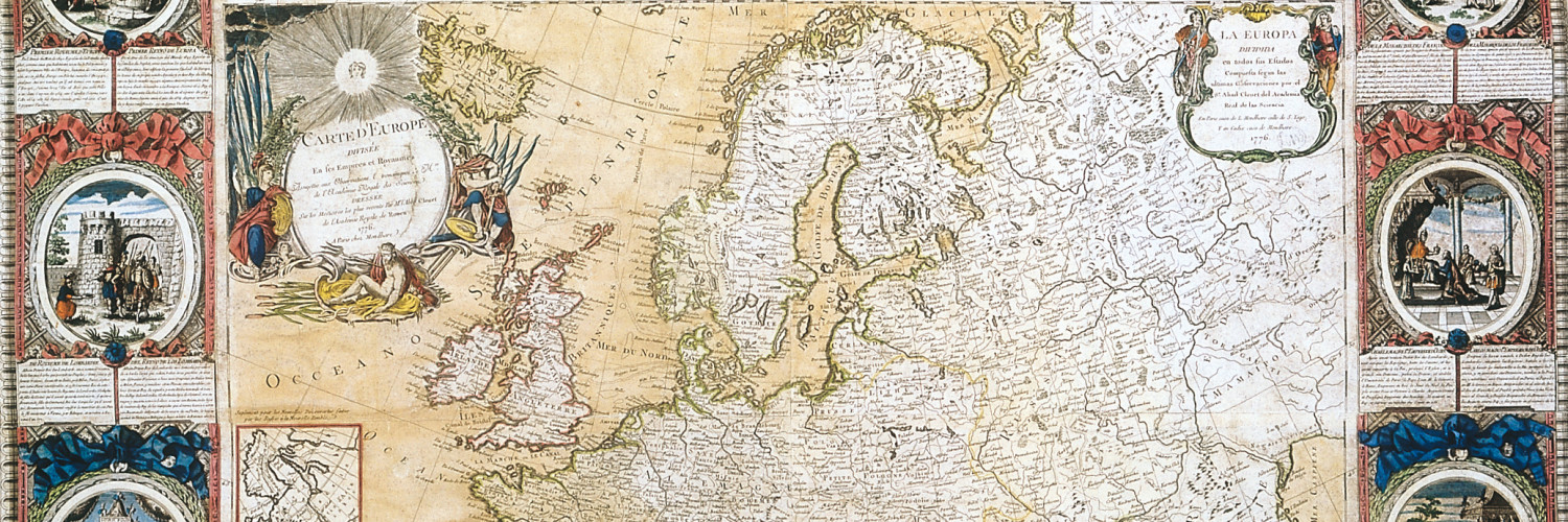 Carte d’Europe divisée en ses empires et royaumes, dressée par M. l’abbé Clouet, de l’Académie royale de Rouen