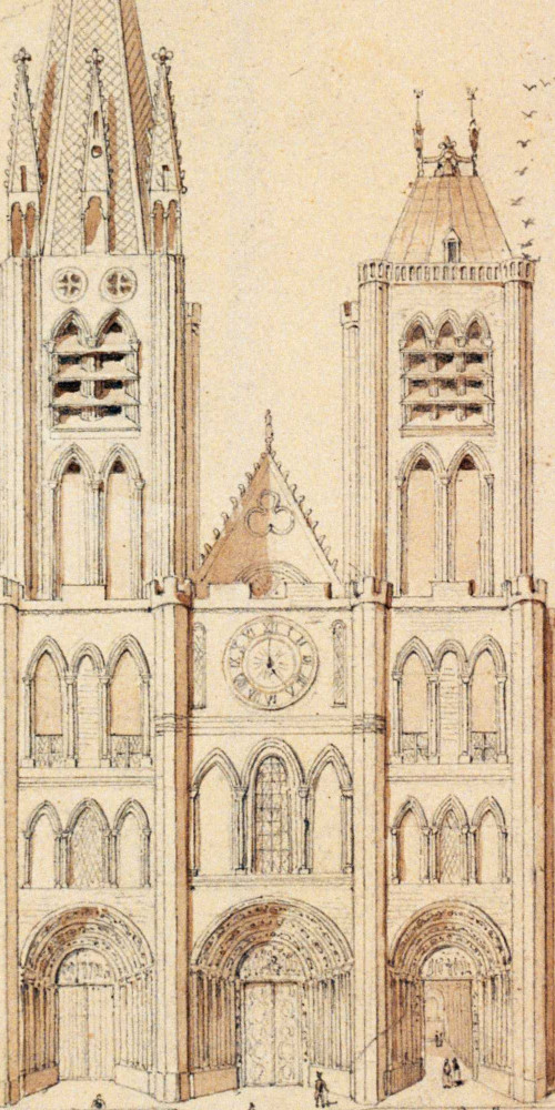 Façade de la basilique de Saint-Denis