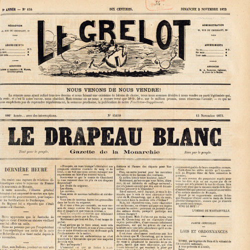 « Le Drapeau blanc », Le Grelot, n°134