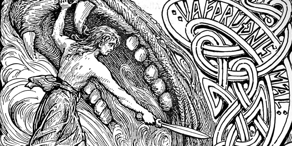 Vidar tuant Fenrir