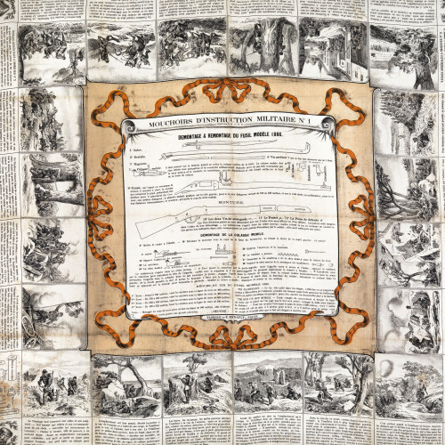 Mouchoir d’instruction militaire français 