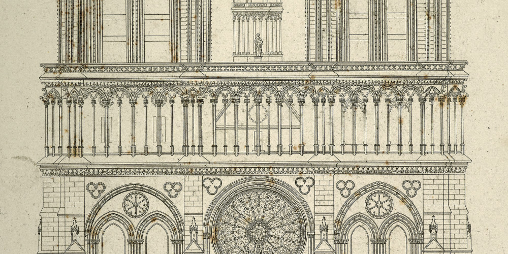 La façade de Notre-Dame de Paris