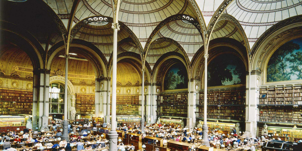 La salle Labrouste de la Bibliothèque nationale