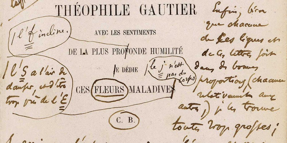 Les Fleurs du mal : dédicace à Théophile Gautier