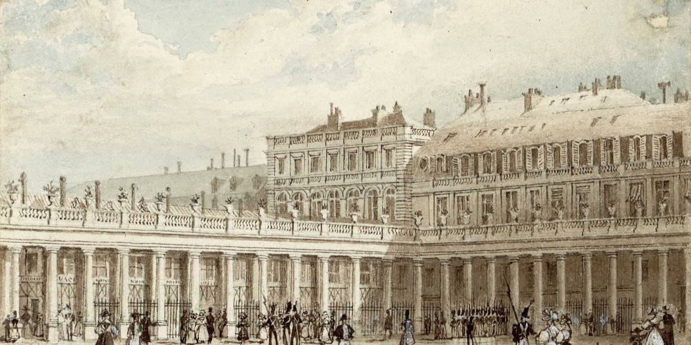 Cour du Palais-Royal en 1829