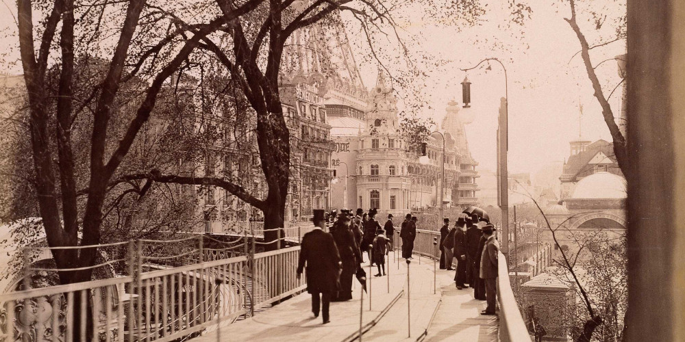 Le trottoir roulant à l’Exposition universelle de 1900
