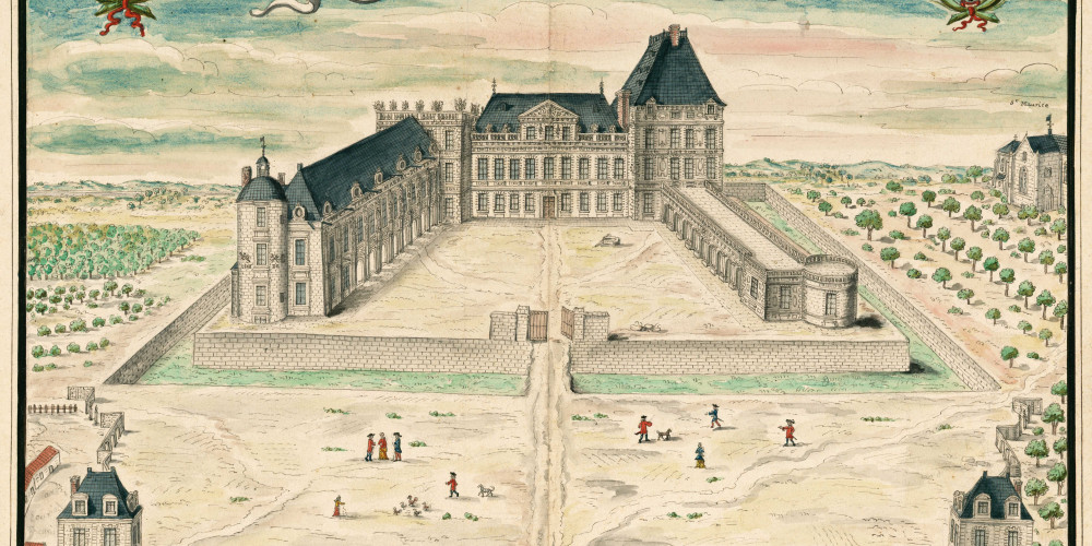 Veue et perspective du chasteau d’Oyron en Poictou à 2 lieues de Thouars…