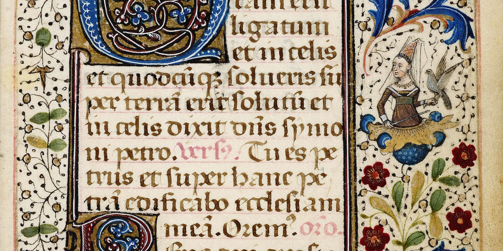 Fol. 14: initiale ornée Q introduisant à l’antienne de saint Pierre
 