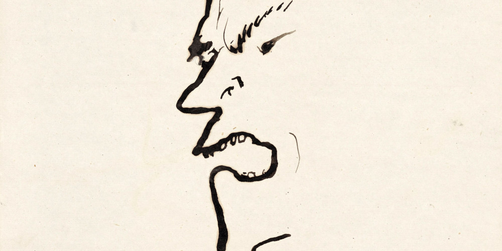 Homme vociférant