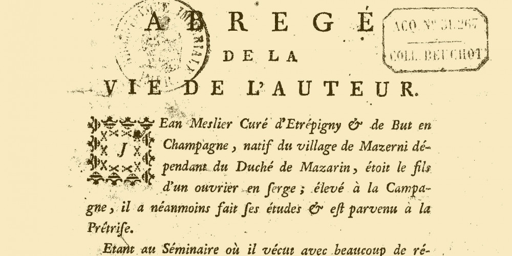 Testament de Jean Meslier