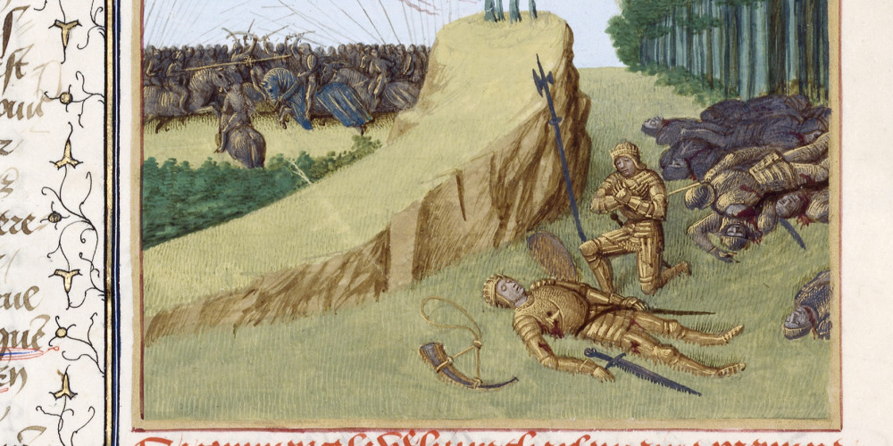 La mort de Roland à la bataille de Ronceveaux
